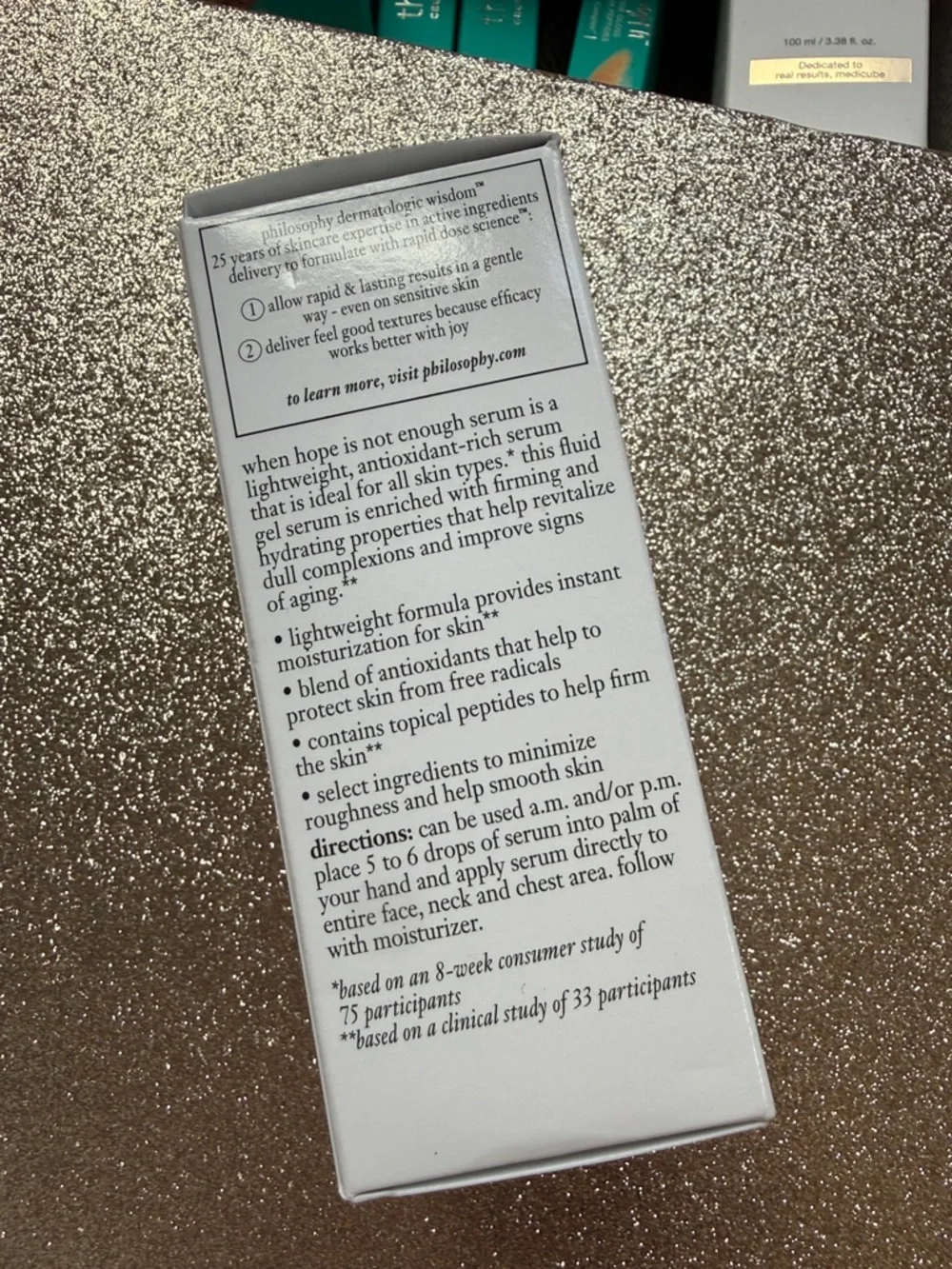 *NIB 4oz* Philosophy When Hope Is Not Enough Facial Firming Serum